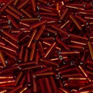 Miyuki Bugles 6mm kralen - Silverlined ruby BGL2-11